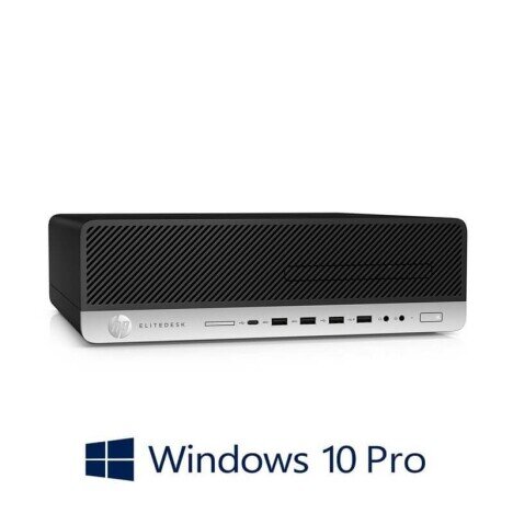 Calculatoare HP EliteDesk 800 G3 SFF, Quad Core i5-7500, 240GB SSD, Win 10 Pro